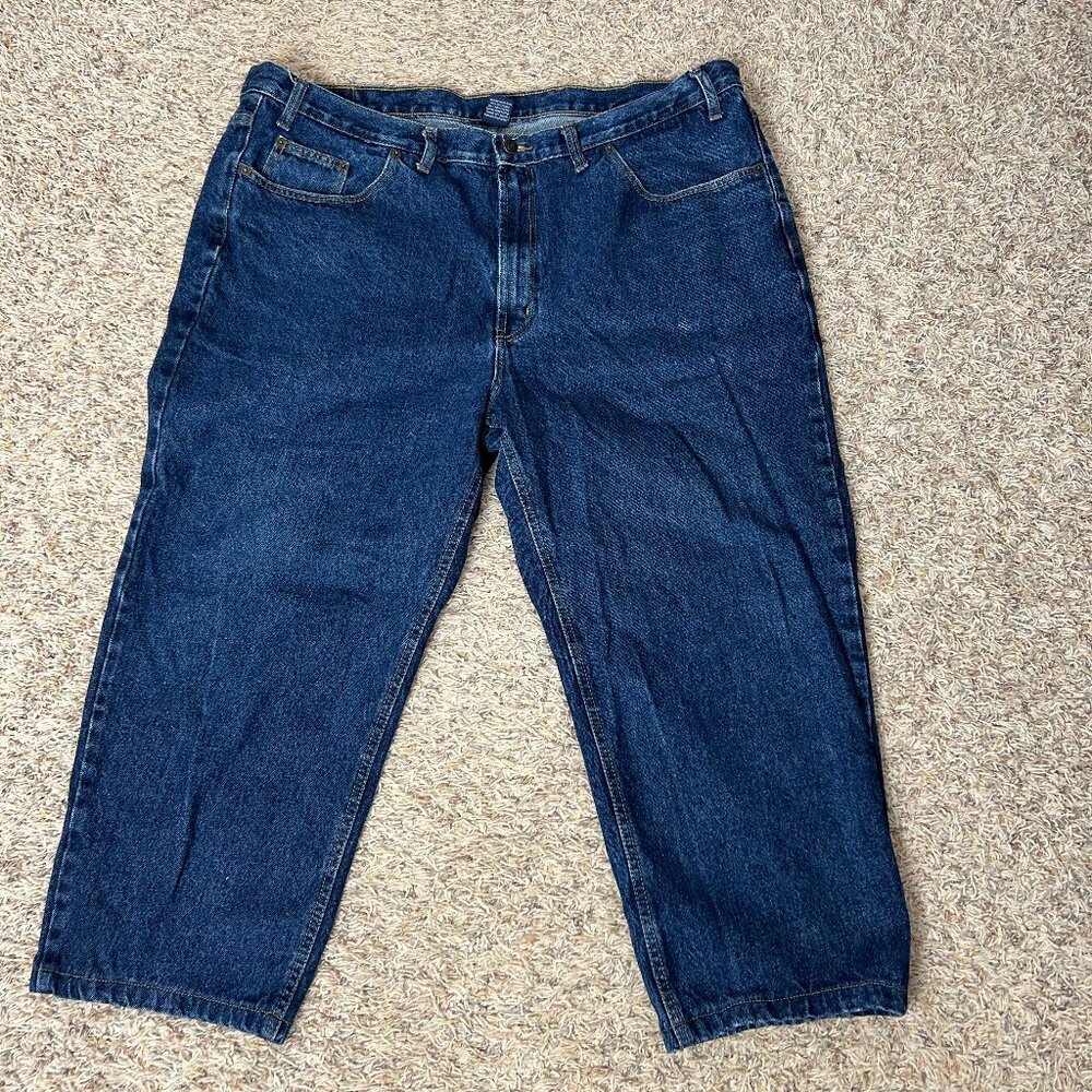 Full Blue Registered Jeans Men's Size 48x30 Blue Denim Straight Leg